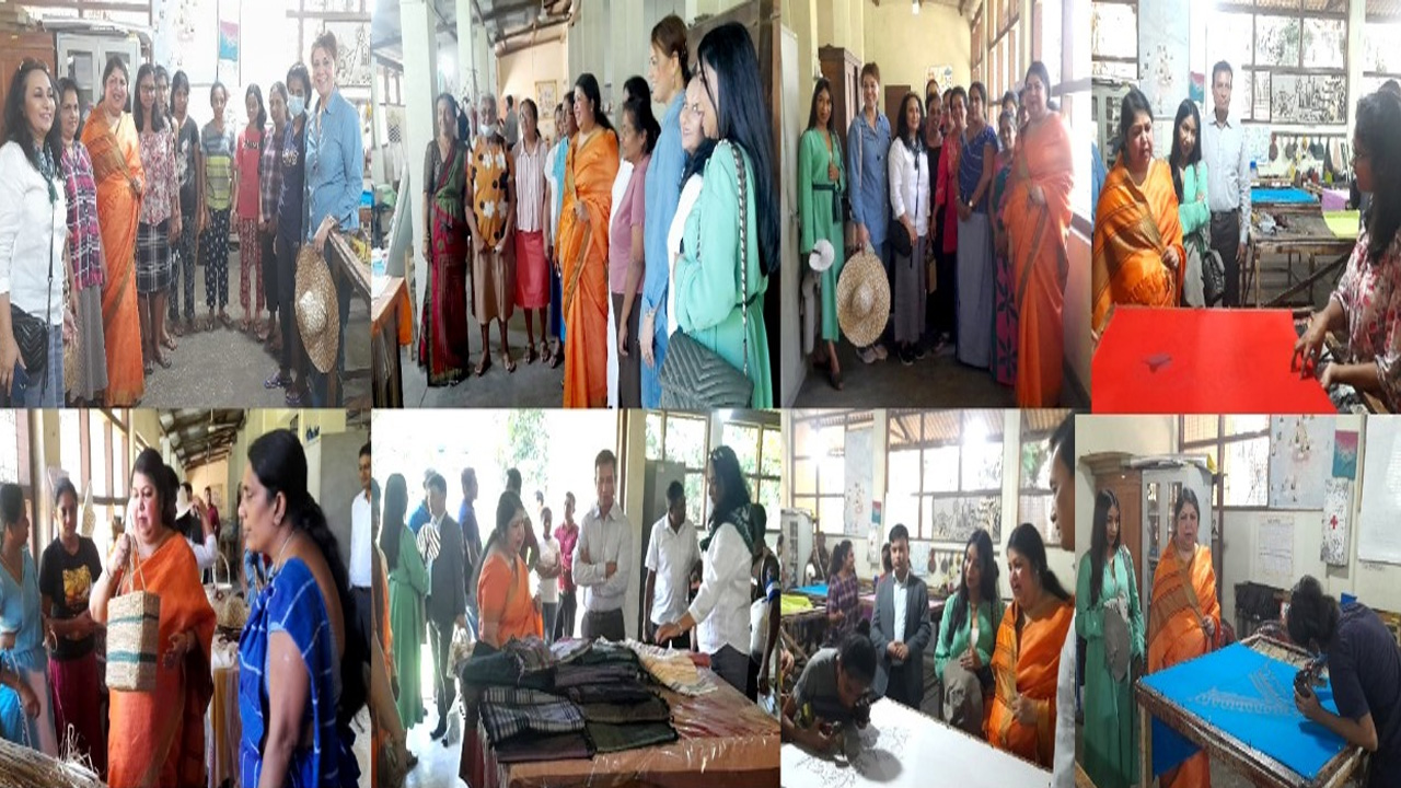 শ্রীলঙ্কার ক্যান্ডিতে জাতীয় কারুশিল্প পরিষদের দপ্তর ও প্রশিক্ষণ কেন্দ্র পরিদর্শন করেন। ছবি : সৌজন্য