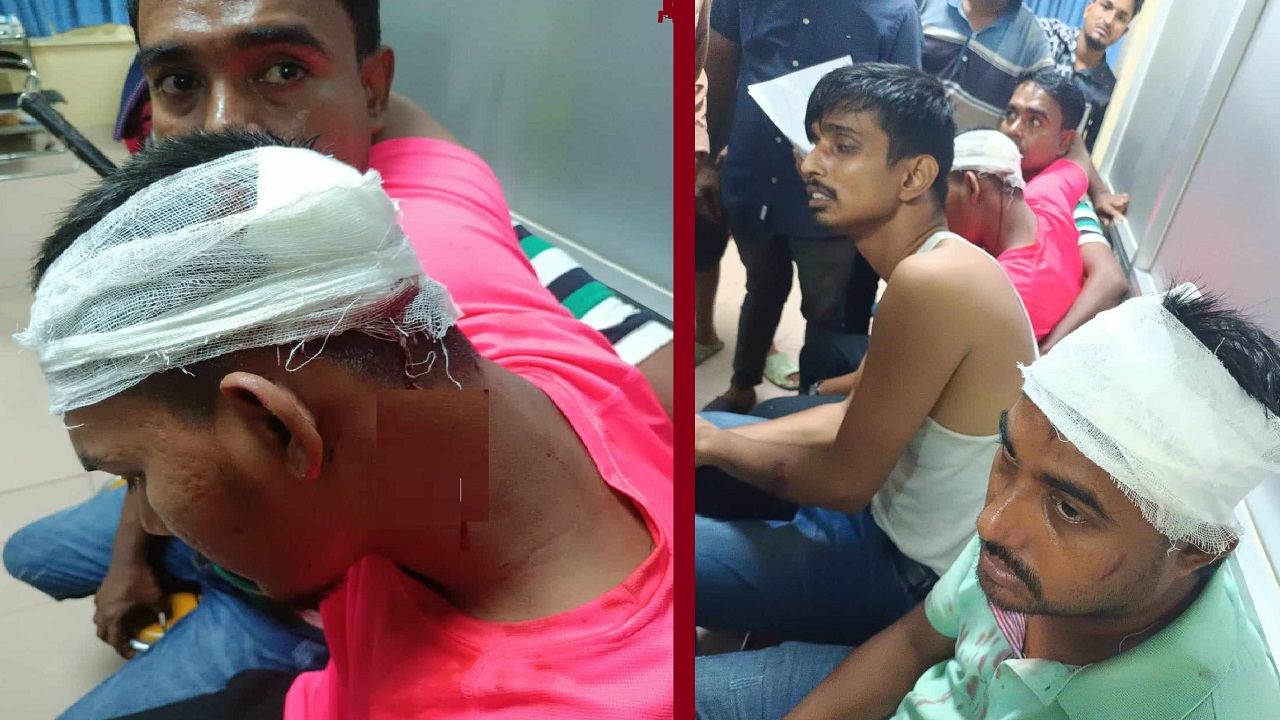 আহতদের কয়েকজনকে কাকরাইলের ইসলামী ব্যাংক সেন্ট্রাল হাসপাতালের জরুরি বিভাগে চিকিৎসা দেওয়া হচ্ছে। ছবি : কালবেলা