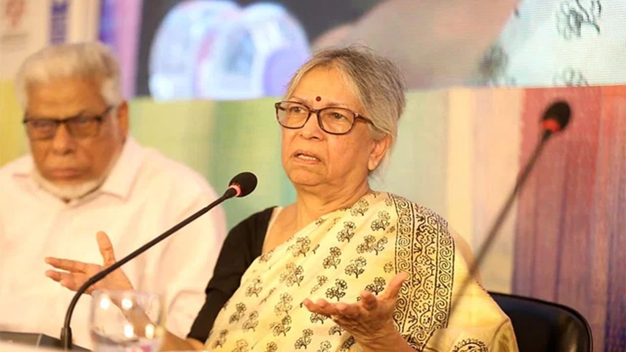 সাবেক তত্ত্বাবধায়ক সরকারের উপদেষ্টা সুলতানা কামাল। ছবি : সংগৃহীত