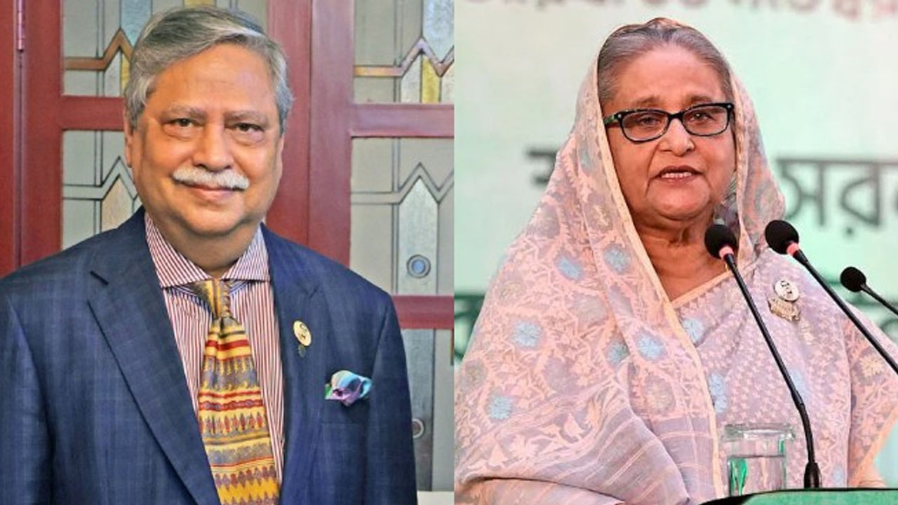 রাষ্ট্রপতি মো. সাহাবুদ্দিন ও প্রধানমন্ত্রী শেখ হাসিনা। ছবি : সংগৃহীত