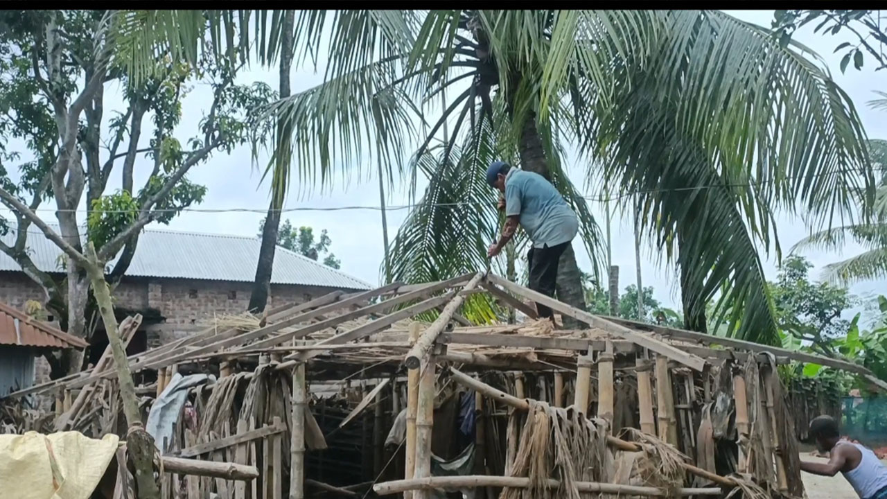 উচ্ছেদ করা ঘর। ছবি : কালবেলা
