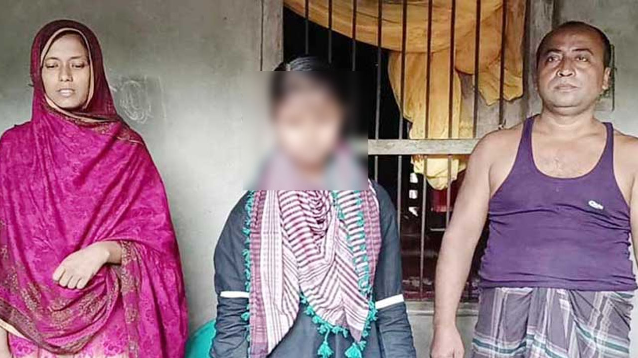 দিনাজপুরের বিরামপুরে মাদ্রাসাপড়ুয়া ওই শিক্ষার্থী। ছবি : সংগৃহীত