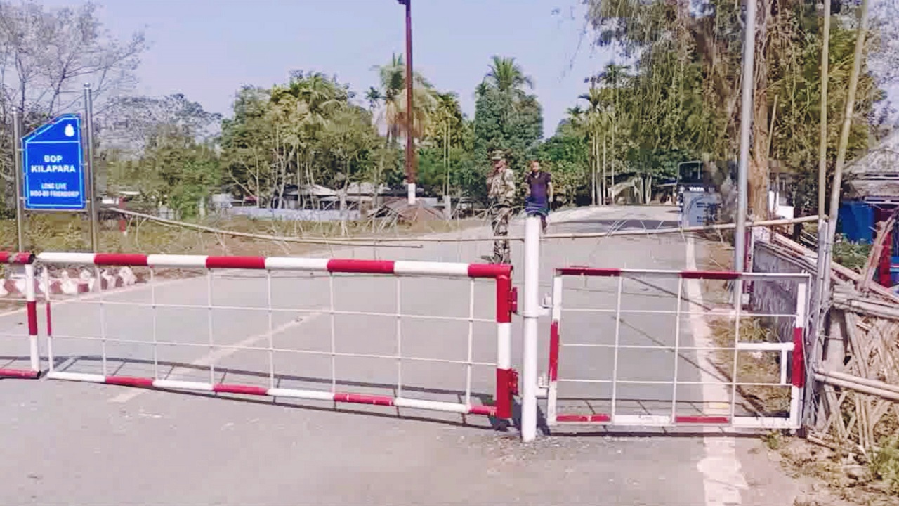 শেরপুরের নালিতাবাড়ী উপজেলার নাকুগাঁও সীমান্ত। ছবি : কালবেলা