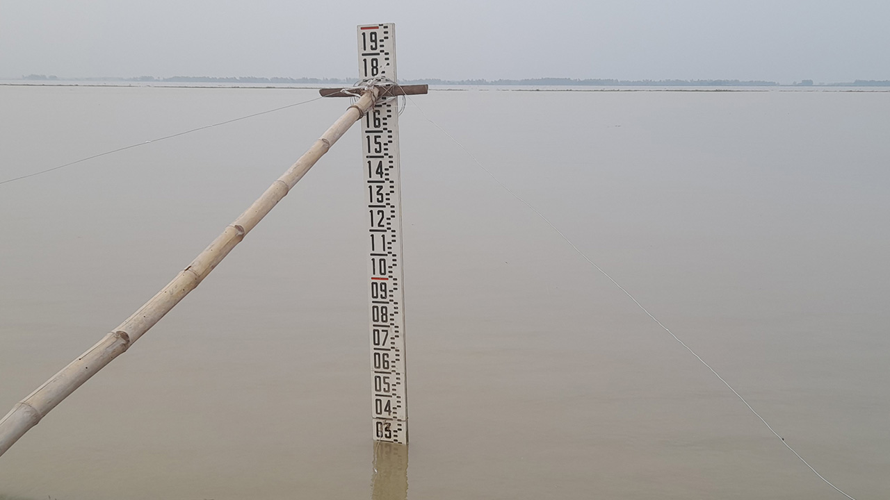 যমুনা নদীর পানি সিরাজগঞ্জ ও কাজিপুর পয়েন্টে বেড়েছে। ছবি : কালবেলা