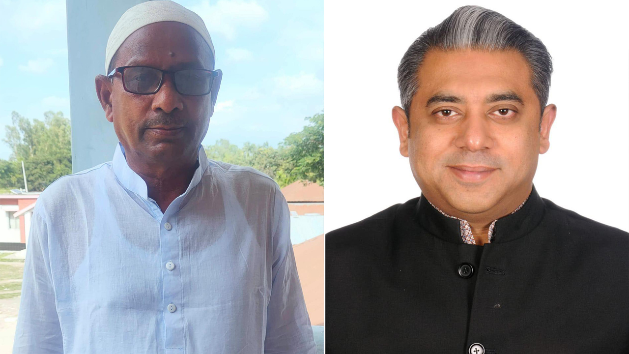 আহ্বায়ক আফসার মিয়া (বামে) ও সিনিয়র যুগ্ম আহ্বায়ক রাশেক রহমান (ডানে)।