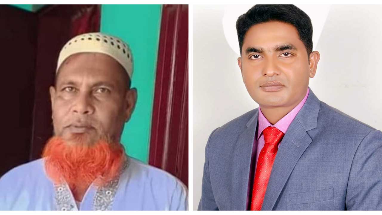 বিএনপি নেতা মো. মহিব উল্লাহ ও ইউনিয়ন পরিষদের (ইউপি) চেয়ারম্যান মাসুদ খান। ছবি : সংগৃহীত