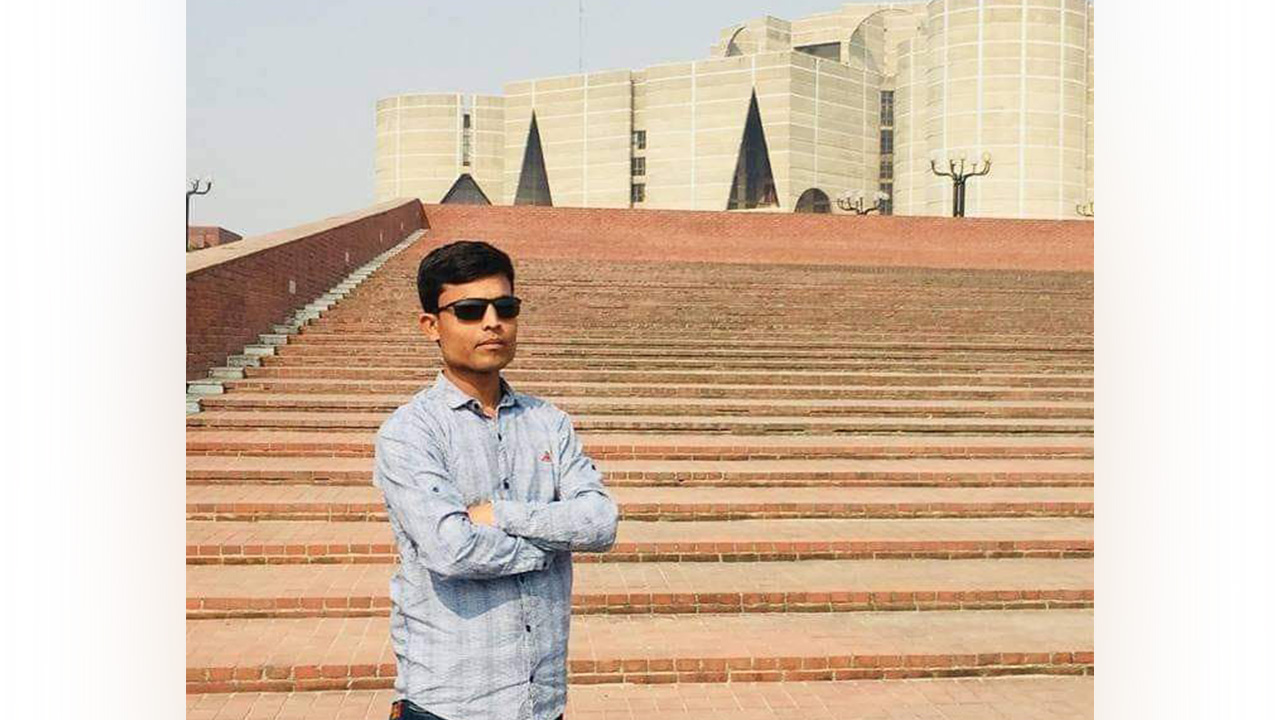 শিবচর উপজেলার বন্দরখোলা ইউনিয়ন ছাত্রলীগের সভাপতি শাহজাহান খাঁন। ছবি : কালবেলা