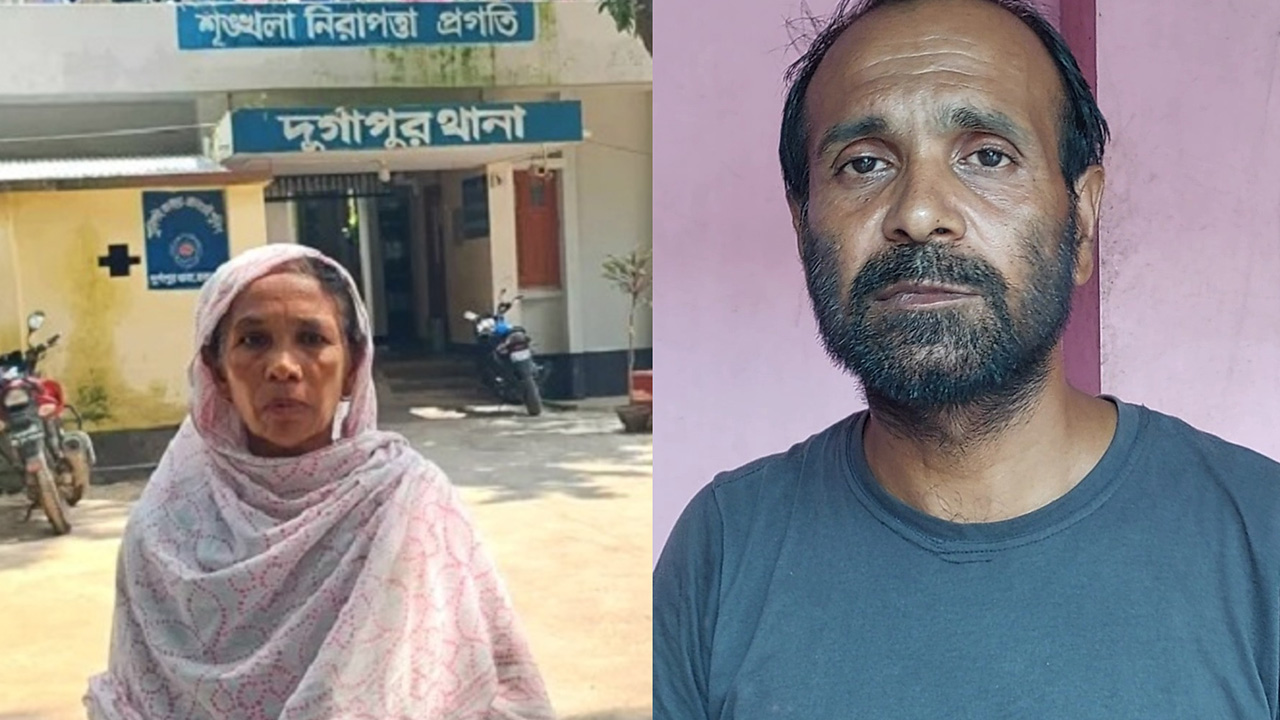 মা আঙুরা বেগম ও তার ছেলে সাইদুর রহমান। ছবি : কালবেলা
