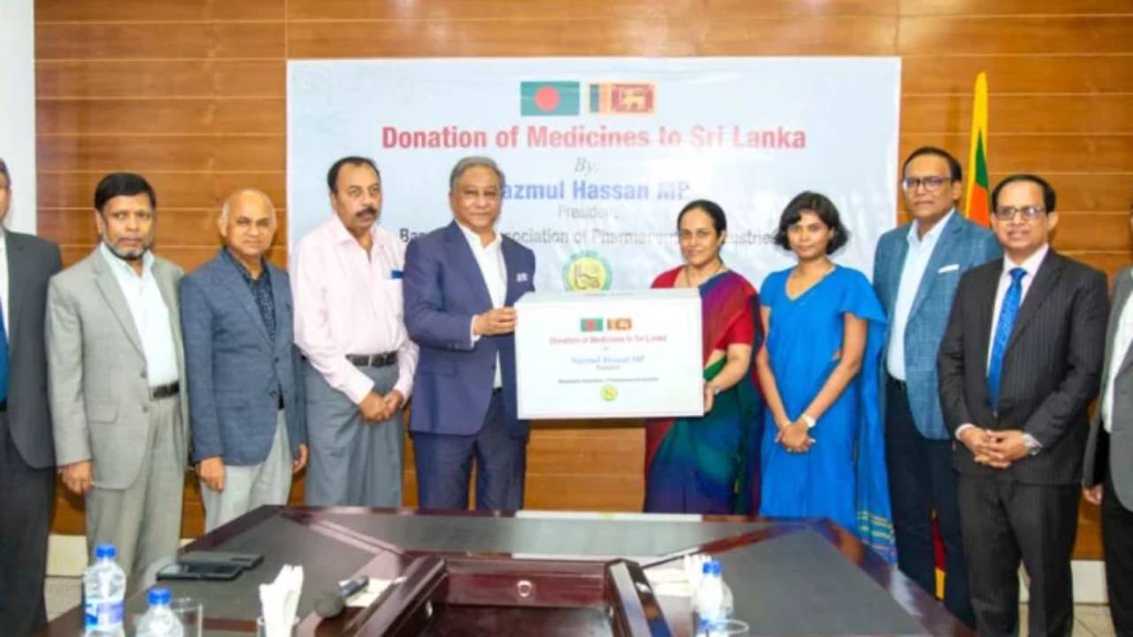 শ্রীলঙ্কাকে ওষুধ সহায়তা দিয়েছে বিপিআই। ছবি: সংগৃহীত