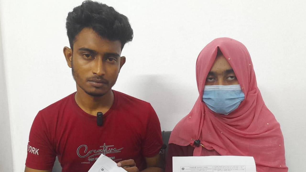 আব্দুর রহিম ও নুসরাত জাহান তন্নী। ছবি: কালবেলা