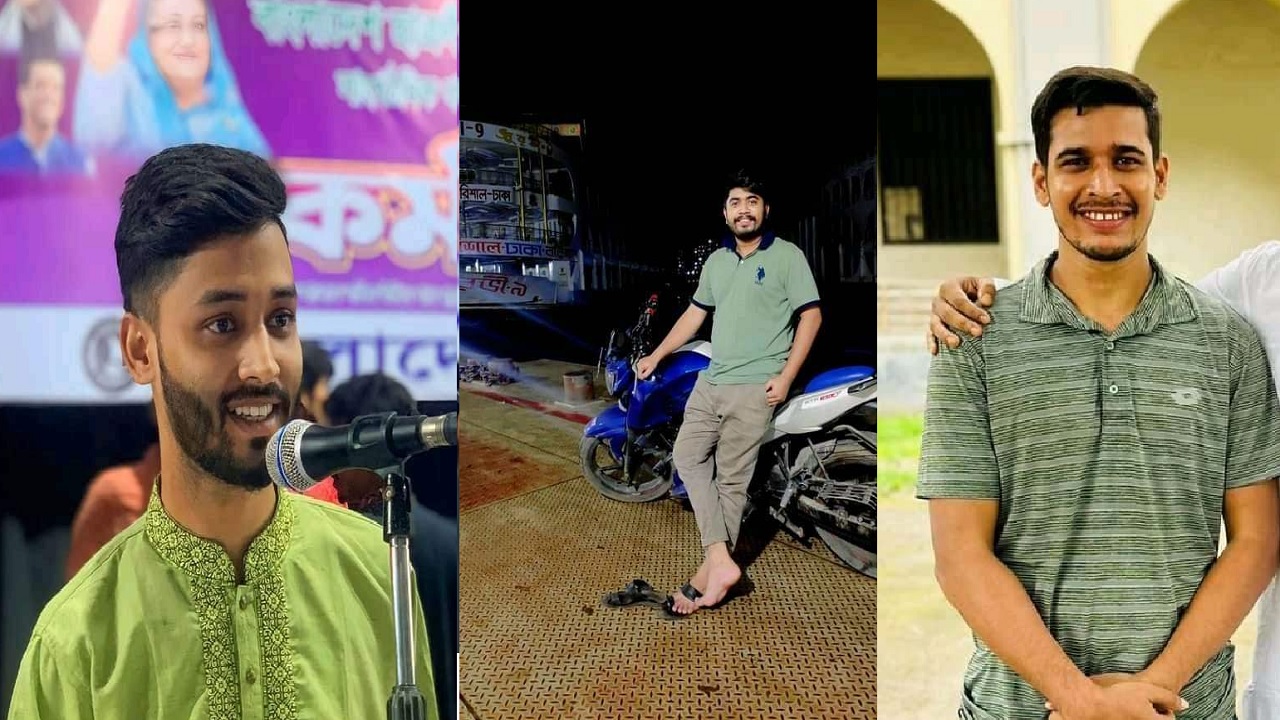 অভিযুক্ত ছাত্রলীগ কর্মীরা। ছবি : সংগৃহীত