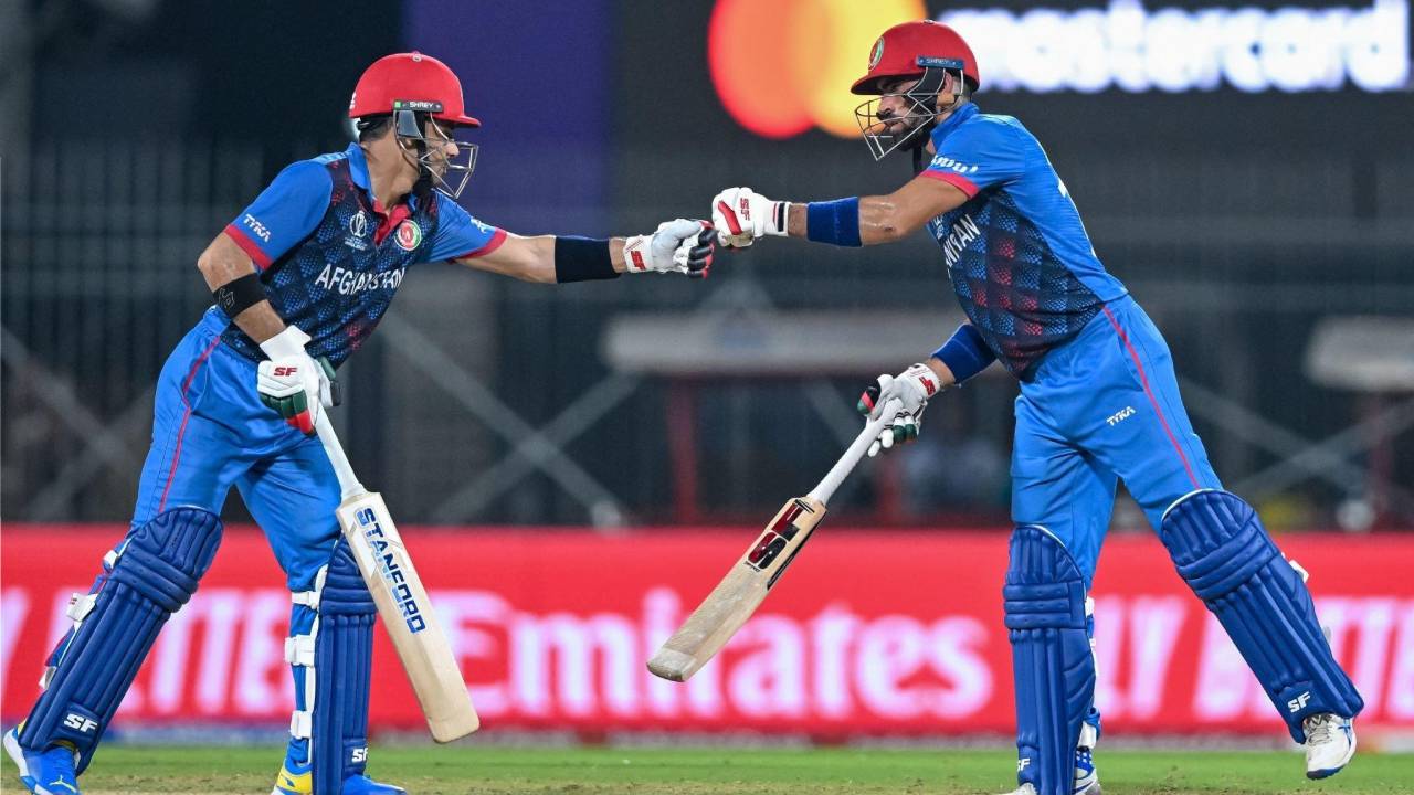 আফগানদের জয়ের দুই নায়ক গুরবাজ ও ইব্রাহিম। ছবি : সংগৃহীত
