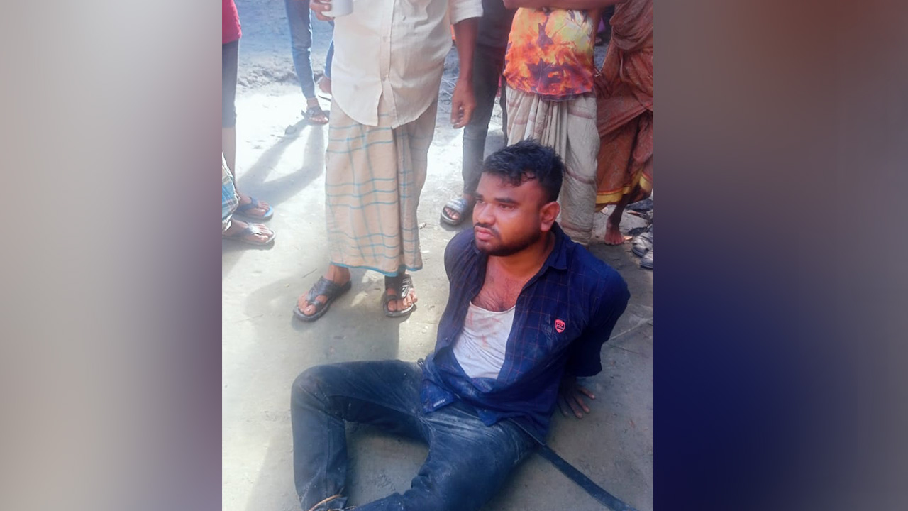 আটক গৃহশিক্ষক নাজিম উদ্দিন। ছবি : কালবেলা