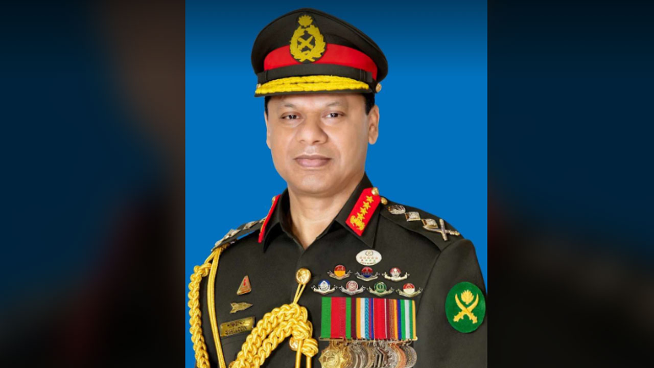 সেনাবাহিনী প্রধান জেনারেল এস এম শফিউদ্দিন আহমেদ। ছবি: সংগৃহীত