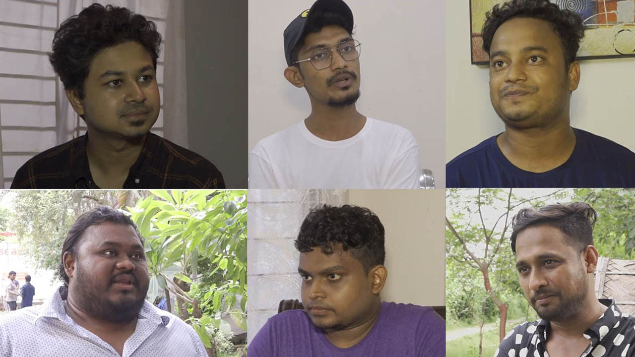 দেশের কজন তরুণ নাট্যনির্মাতা। ছবি : কালবেলা