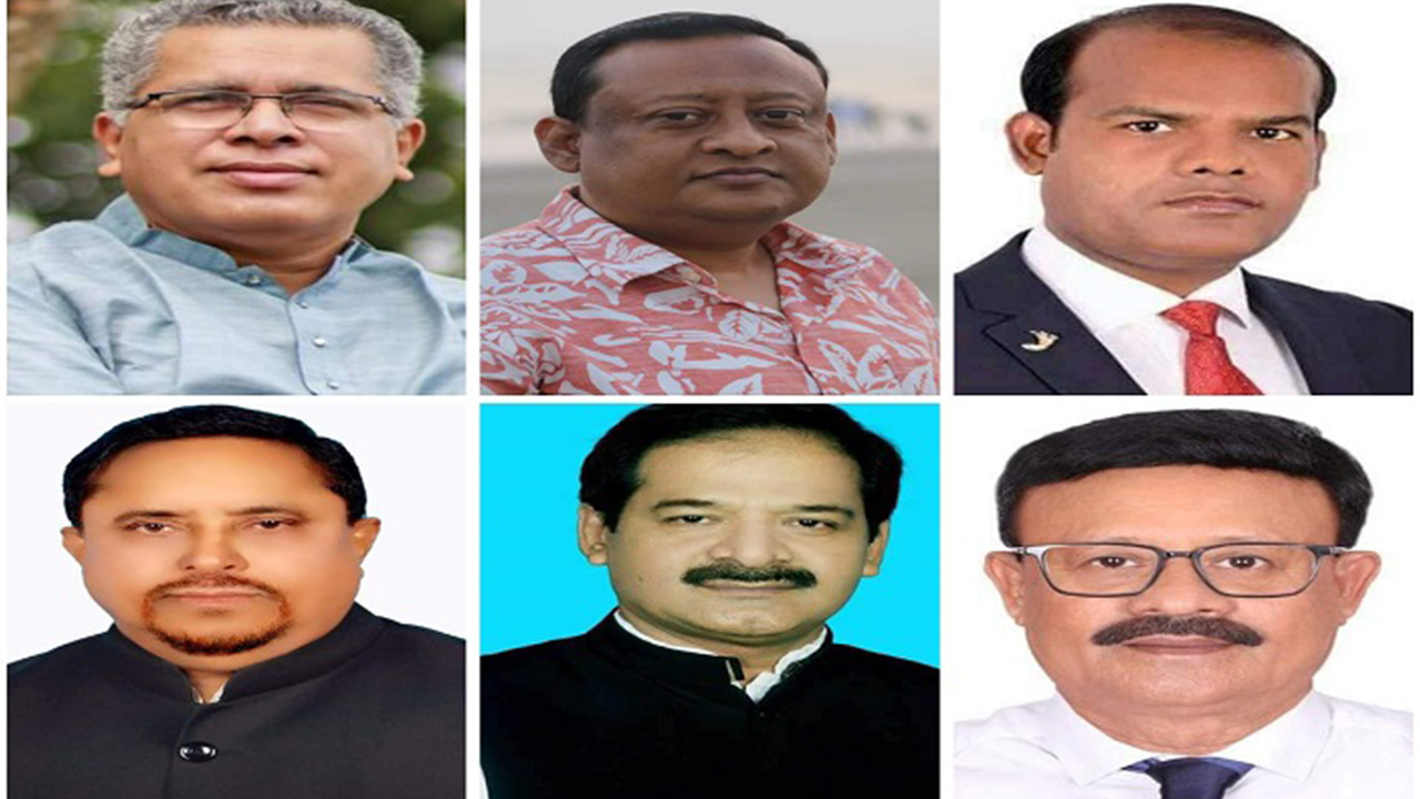 পটুয়াখালী-১ (সদর, মির্জাগঞ্জ ও দুমকি) আসনে আ.লীগের মনোনয়ন প্রত্যাশী কয়েকজন নেতা। ছবি : কালবেলা