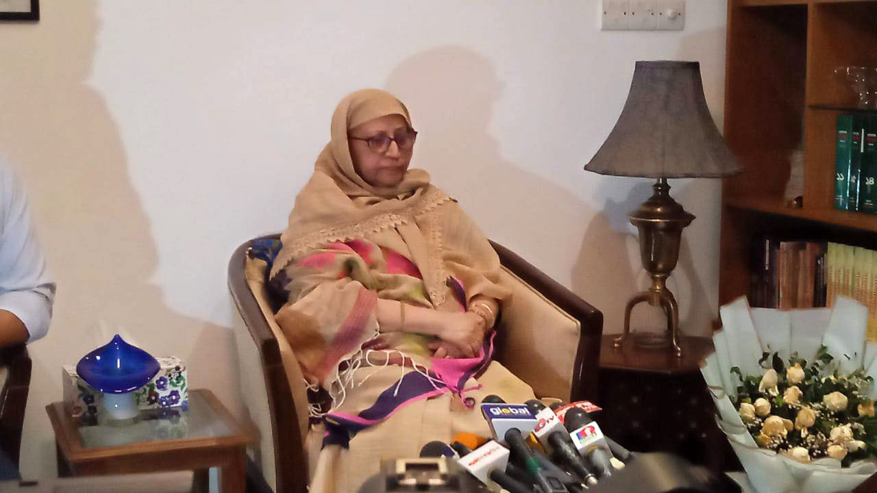 মির্জা ফখরুলের স্ত্রী রাহাত আরা বেগম। ছবি : কালবেলা