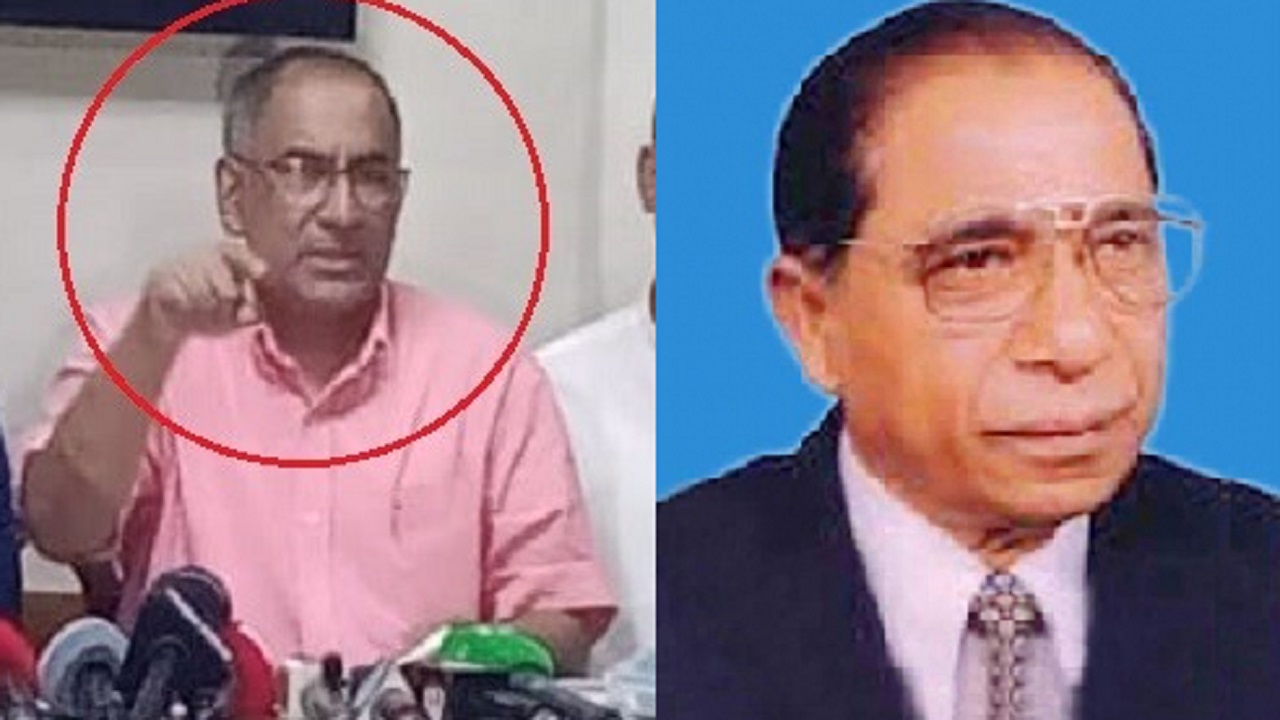 জো বাইডেনের কথিত উপদেষ্টা মিয়া জাহিদুল ইসলাম আরেফী (লাল বৃত্ত চিহ্নিত), সাবেক এমপি এম আকবর আলী। ছবি : কালবেলা