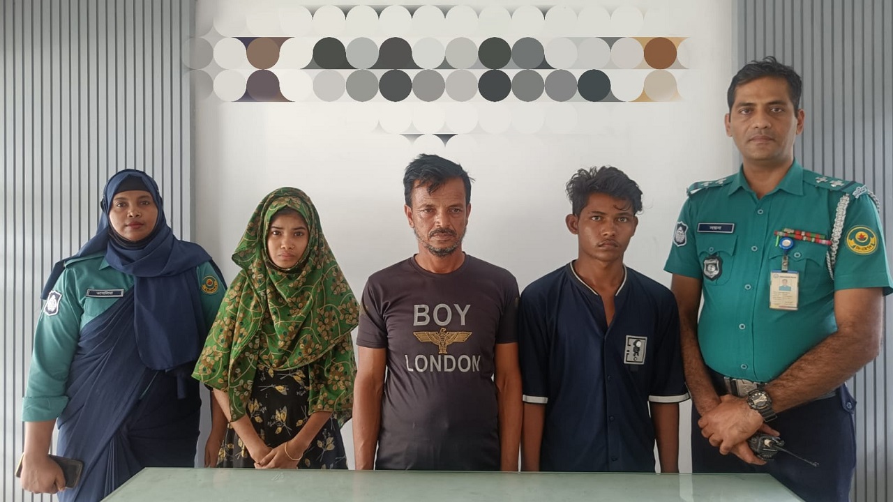 গ্রেপ্তারকৃত আসামিরা। ছবি : কালবেলা