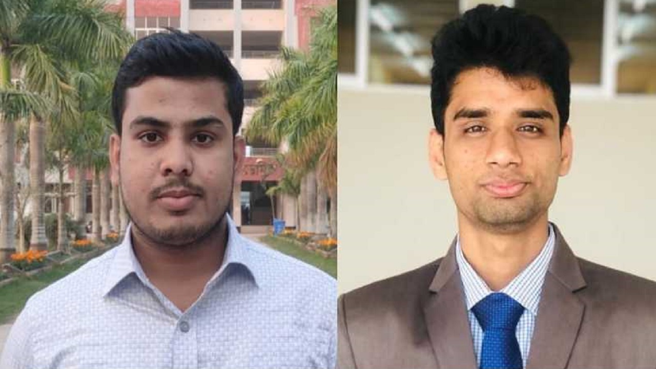 যবিপ্রবির ব্লাড ব্যাংকের সভাপতি ফারুক হোসেন (বায়ে) ও সাধারণ সম্পাদক জুয়েল রানা। ছবি : সংগৃহীত