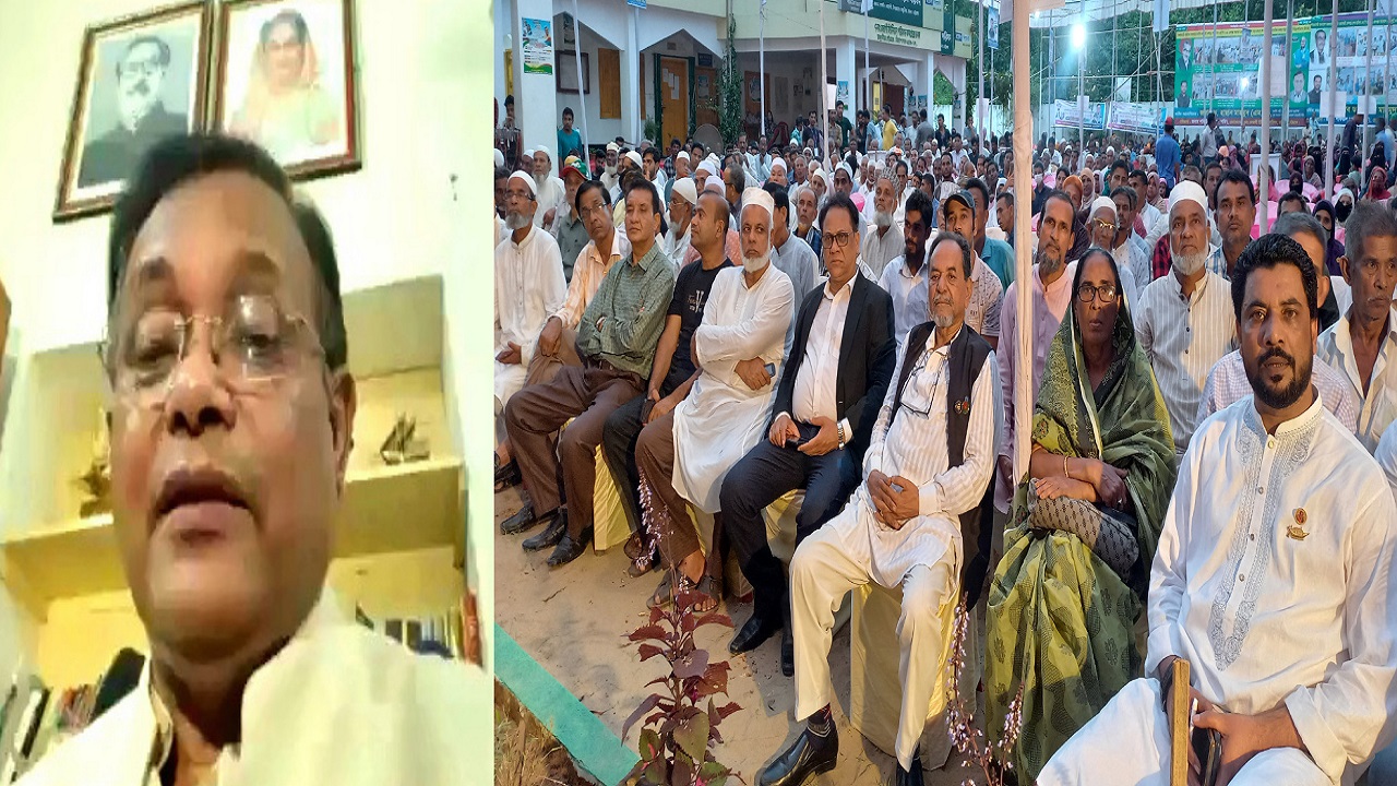 রাঙ্গুনিয়ার বেতাগীতে উপকারভোগী সমাবেশে ভার্চুয়ালি বক্তব্য দেন তথ্যমন্ত্রী ড. হাছান মাহমুদ।