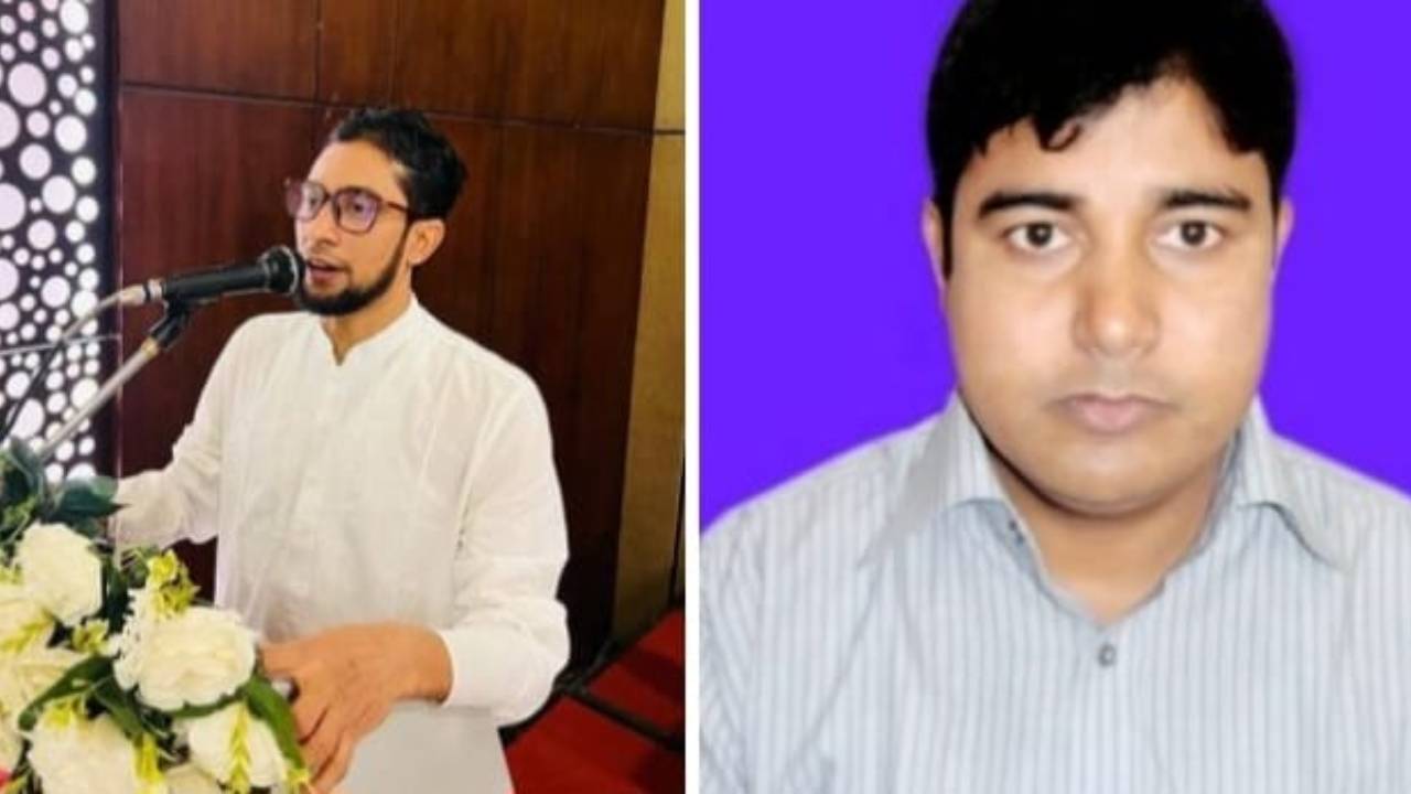 বাংলাদেশ ন্যাপের চেয়ারম্যান এম এন শাওন সাদেকী ও মহাসচিব ইঞ্জিনিয়ার আব্দুল বারিক। ছবি: সংগৃহীত