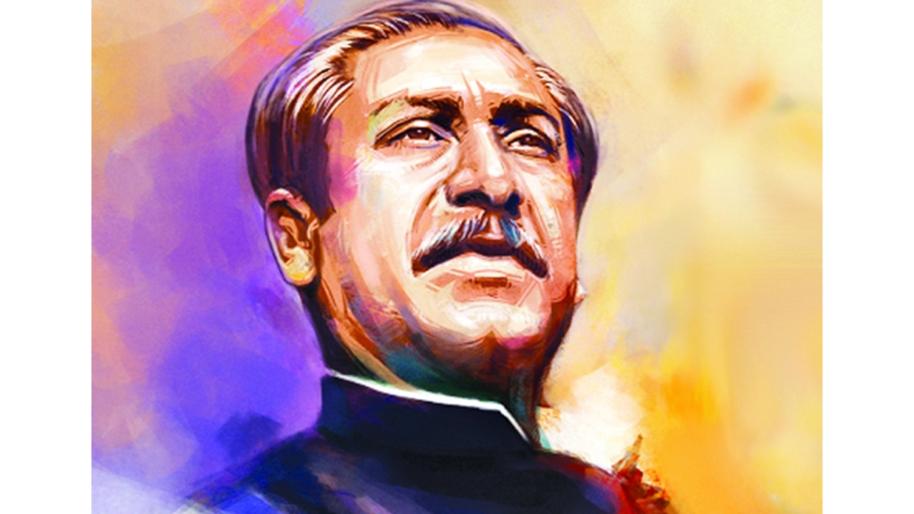 জাতির পিতা বঙ্গবন্ধু শেখ মুজিবুর রহমানের চিত্র। ছবি: সংগৃহীত