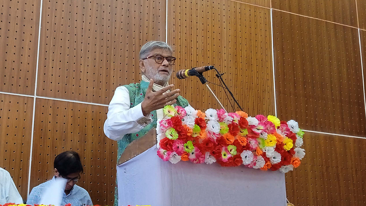 সুনামগঞ্জ বঙ্গবন্ধু মেডিকেল কলেজের আটতলা একাডেমিক ভবনের উদ্বোধন অনুষ্ঠানে পরিকল্পনামন্ত্রী। ছবি : কালবেলা