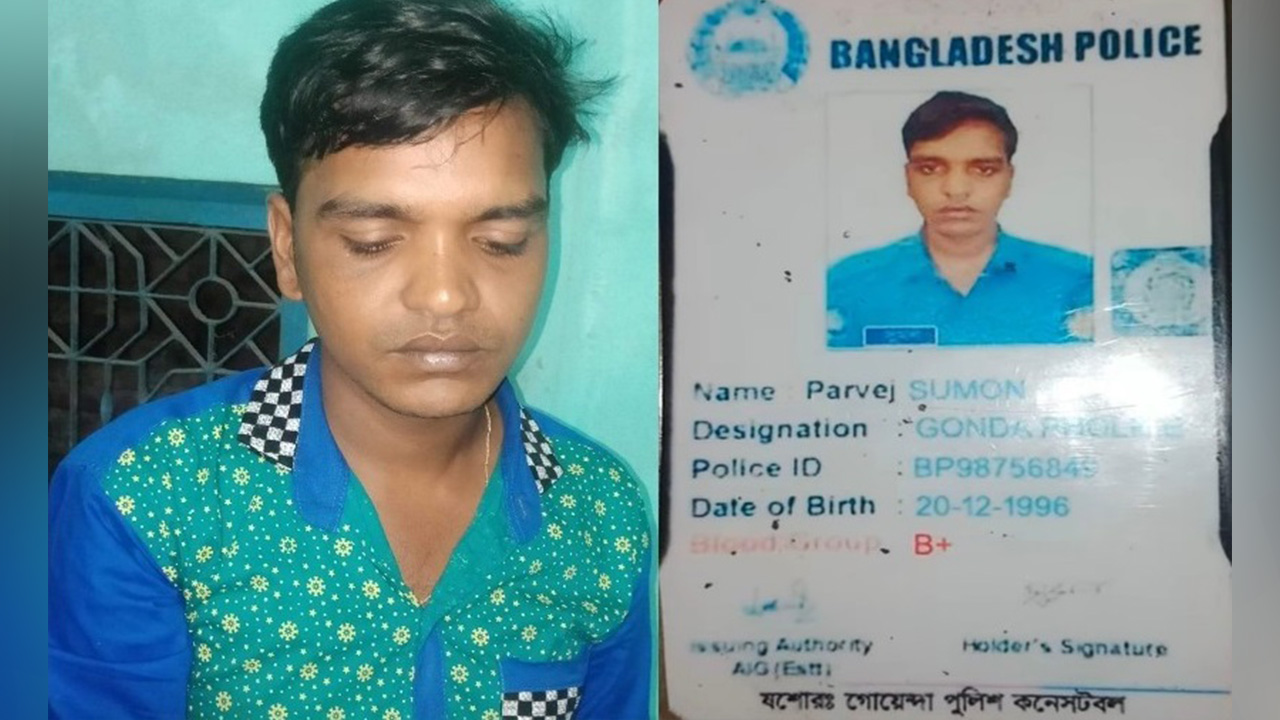 ডিবি পরিচয়দানকারী পারভেজ সুমন। ছবি : কালবেলা