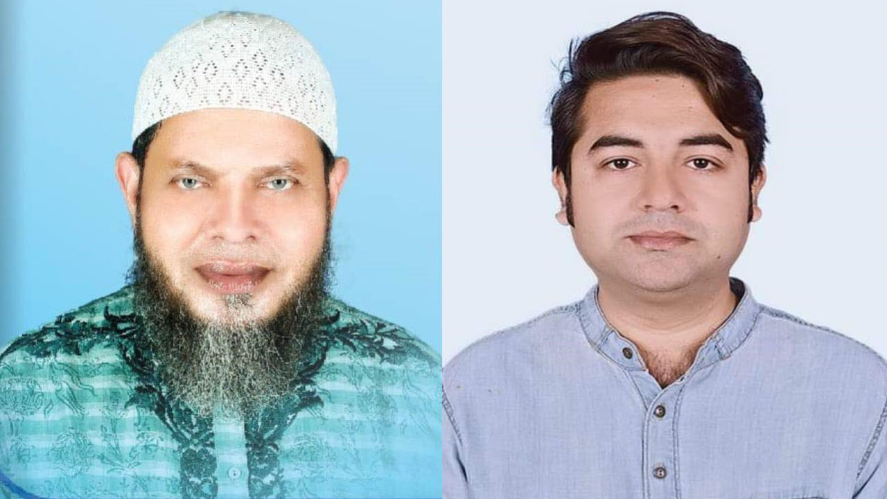সাতক্ষীরা জেলা স্বেচ্ছাসেবক লীগের সভাপতি ও সাধারণ সম্পাদক। ছবি : সংগৃহীত