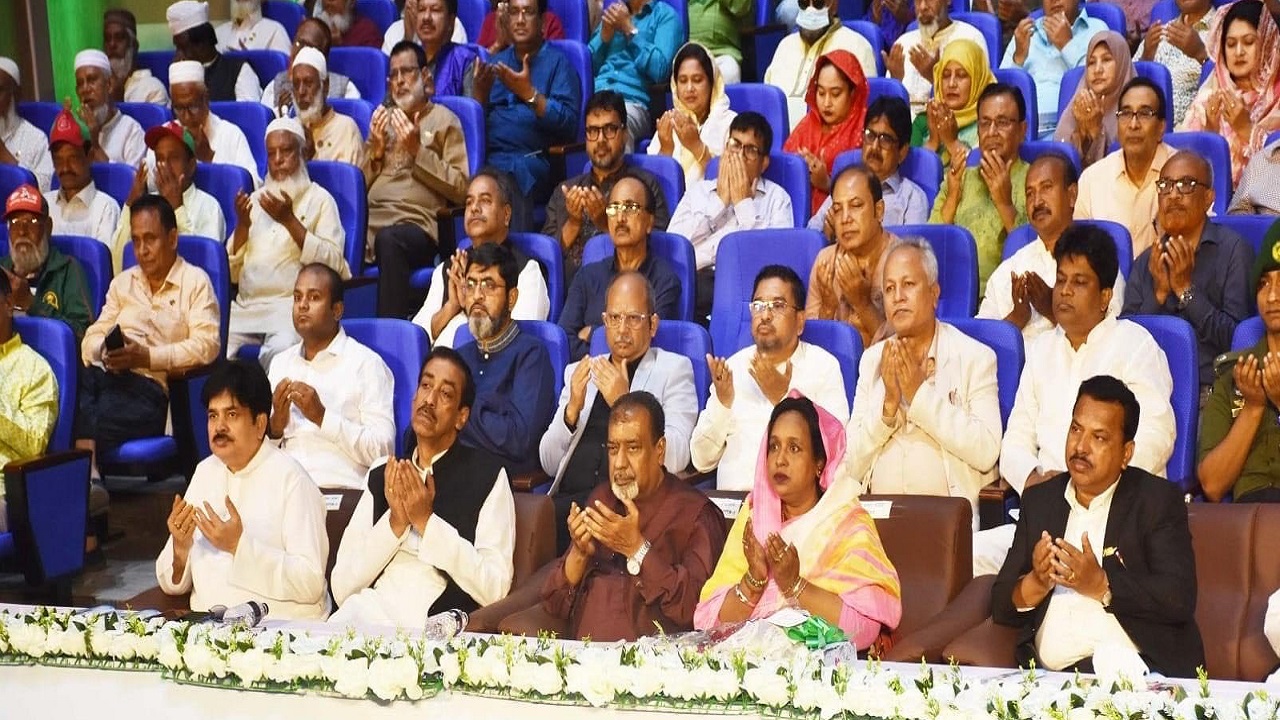 নারায়ণগঞ্জে প্রকল্প উদ্বোধন অনুষ্ঠান। ছবি : কালবেলা