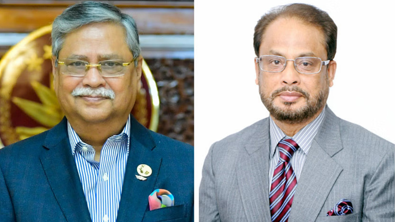 রাষ্ট্রপতি মোঃ সাহাবুদ্দিন ও জাপা চেয়ারম্যান জি এম কাদের। ছবি : সংগৃহীত