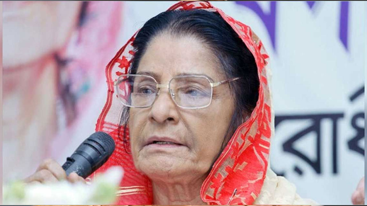 জাতীয় পার্টির পৃষ্ঠপোষক রওশন এরশাদ।