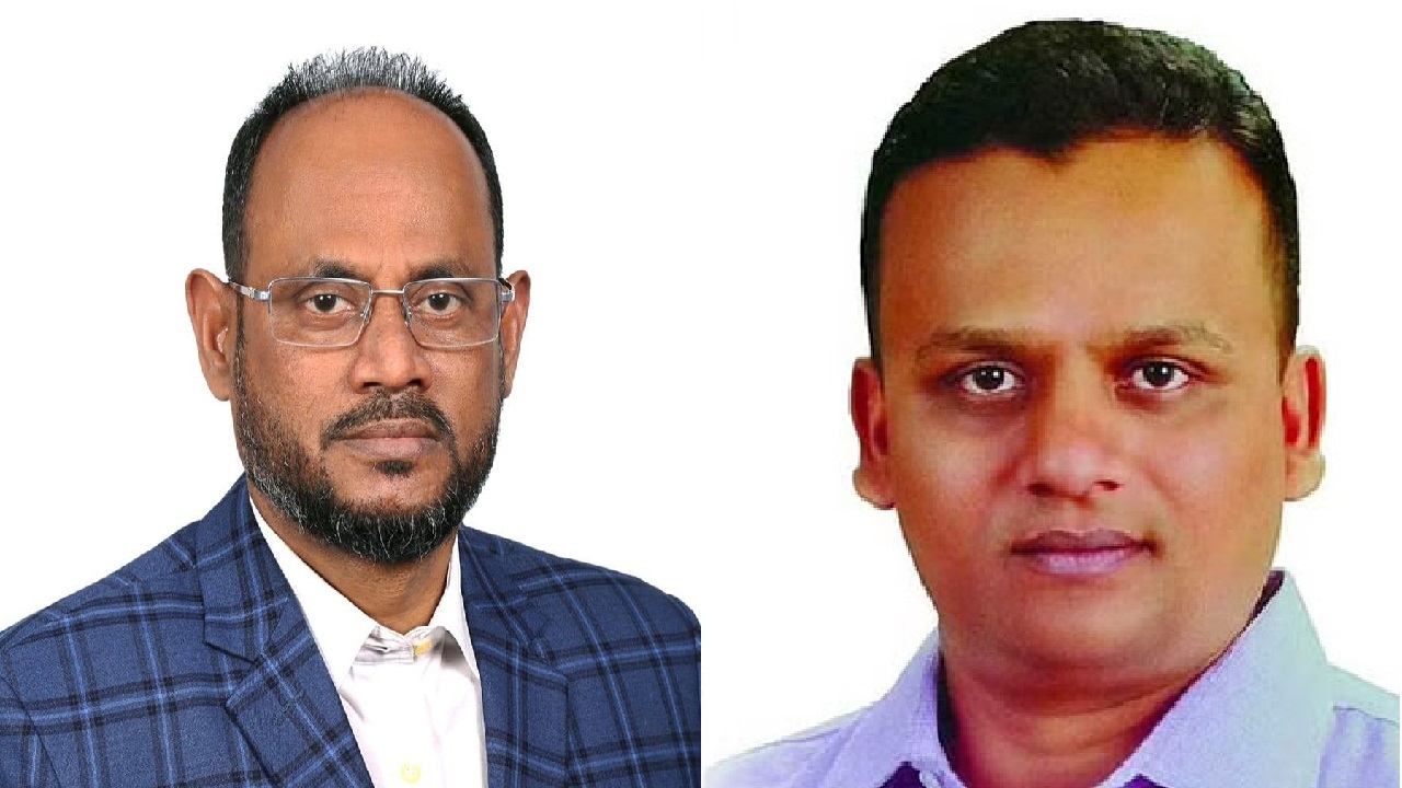 যুবদলের সভাপতি সুলতাল সালাহ উদ্দিন টুকু ও স্বেচ্ছাসেবক দলের সেক্রেটারি রাজিব আহসান। ছবি : সংগৃহীত