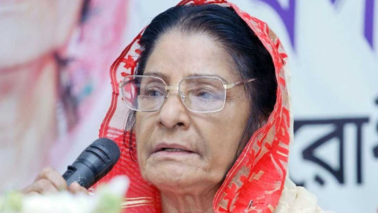 জাতীয় সংসদের বিরোধীদলীয় নেতা রওশন এরশাদ। পুরোনো ছবি