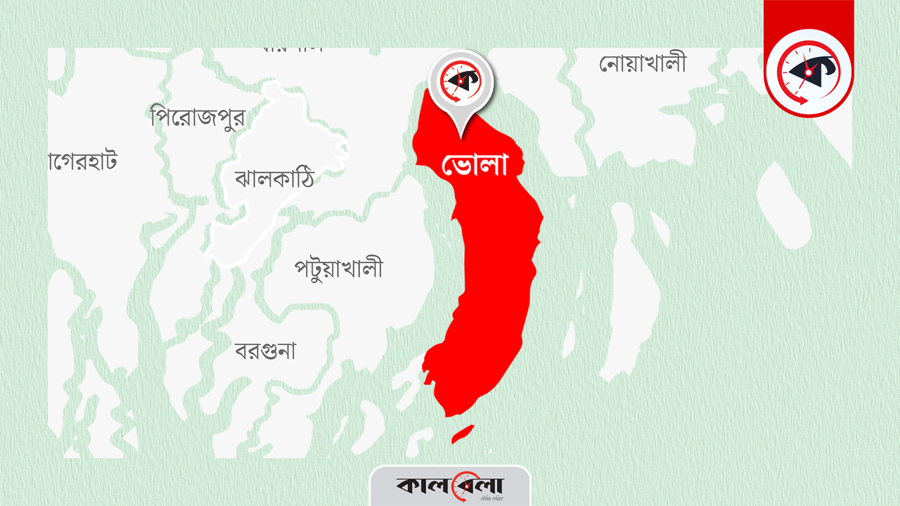 ভোলা জেলার ম্যাপ। ছবি : কালবেলা