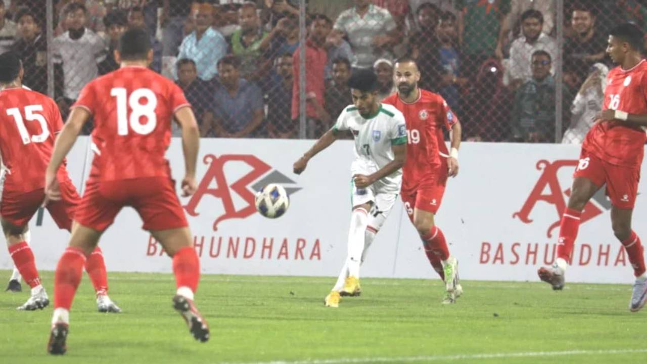 ম্যাচের একটি মুহূর্ত। ছবি: সংগৃহীত
