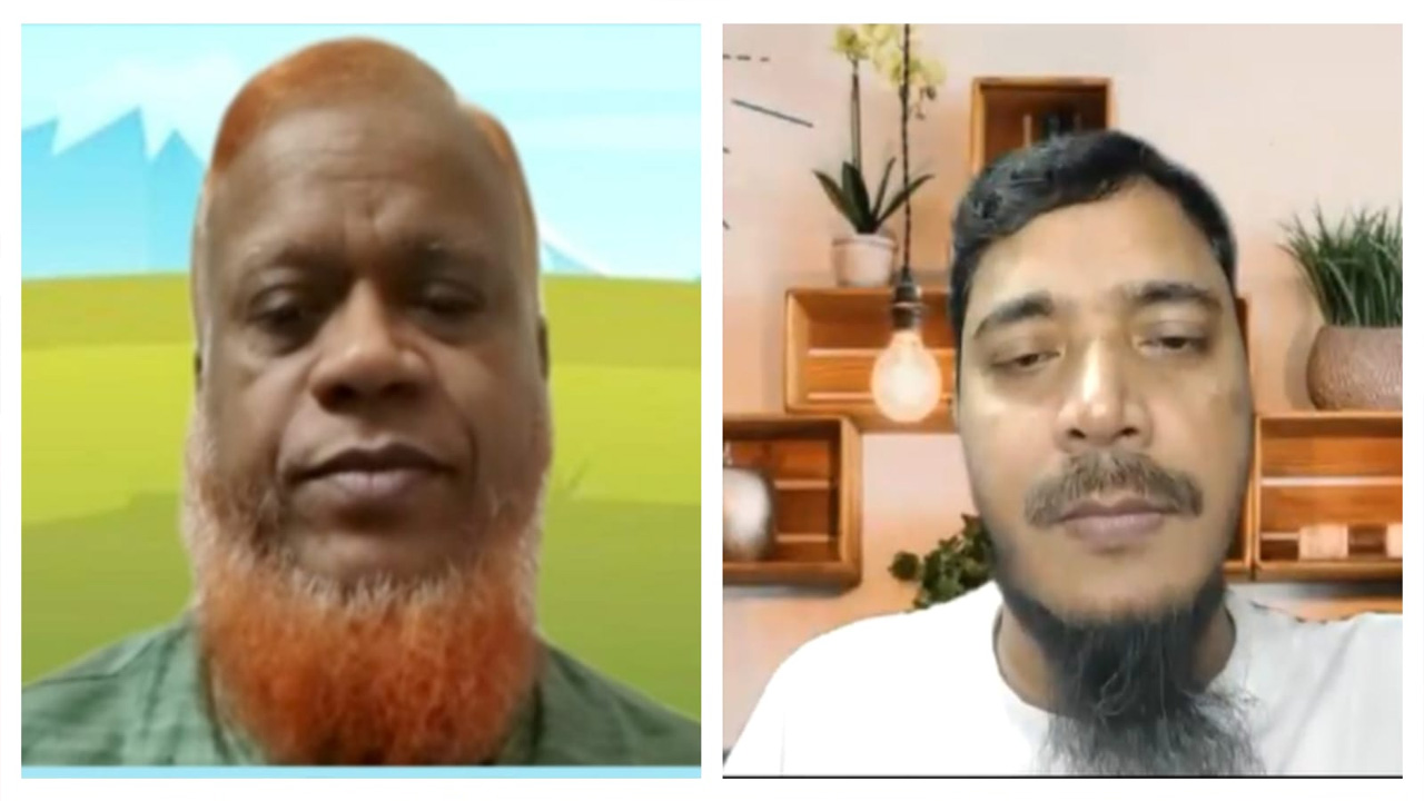 জামায়াত নেতা মো. নূরুল ইসলাম বুলবুল ড. শফিকুল ইসলাম মাসুদ। ছবি : কালবেলা