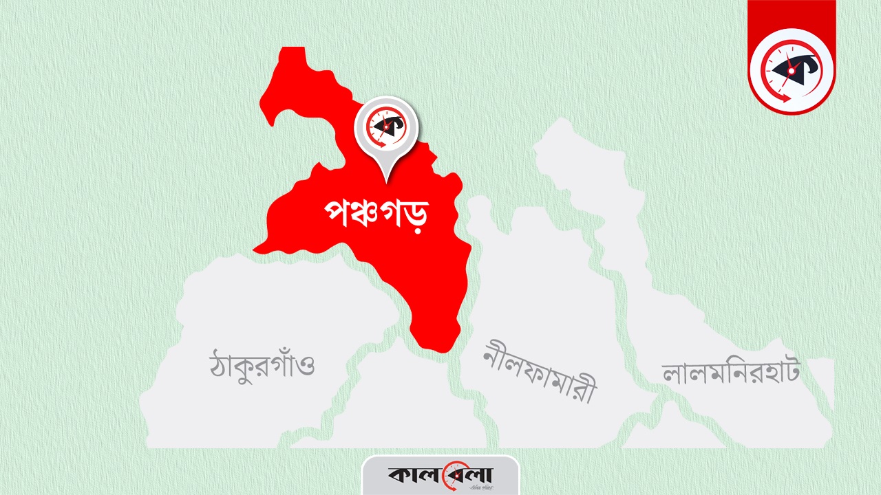 পঞ্চগড় জেলার মানচিত্র। গ্রাফিক্স : কালবেলা