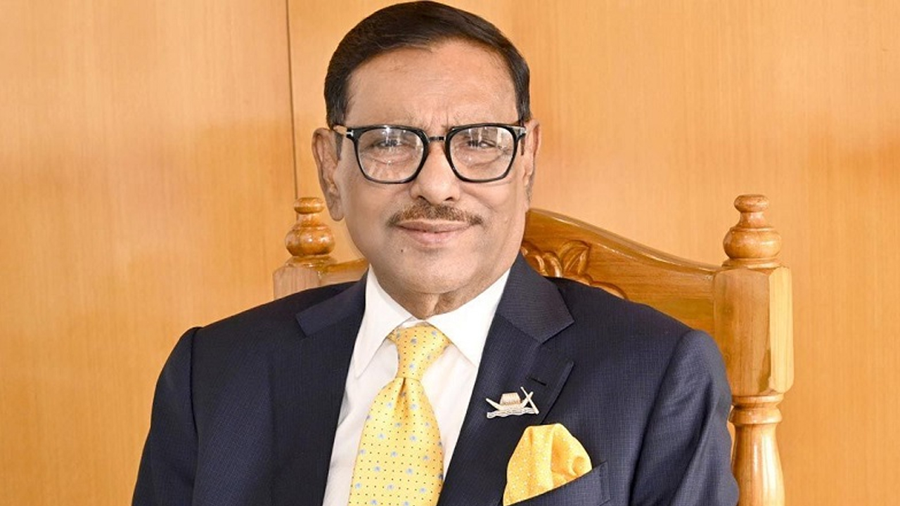 আওয়ামী লীগের সাধারণ সম্পাদক এবং সড়ক পরিবহন ও সেতুমন্ত্রী ওবায়দুল কাদের। ছবি : সংগৃহীত