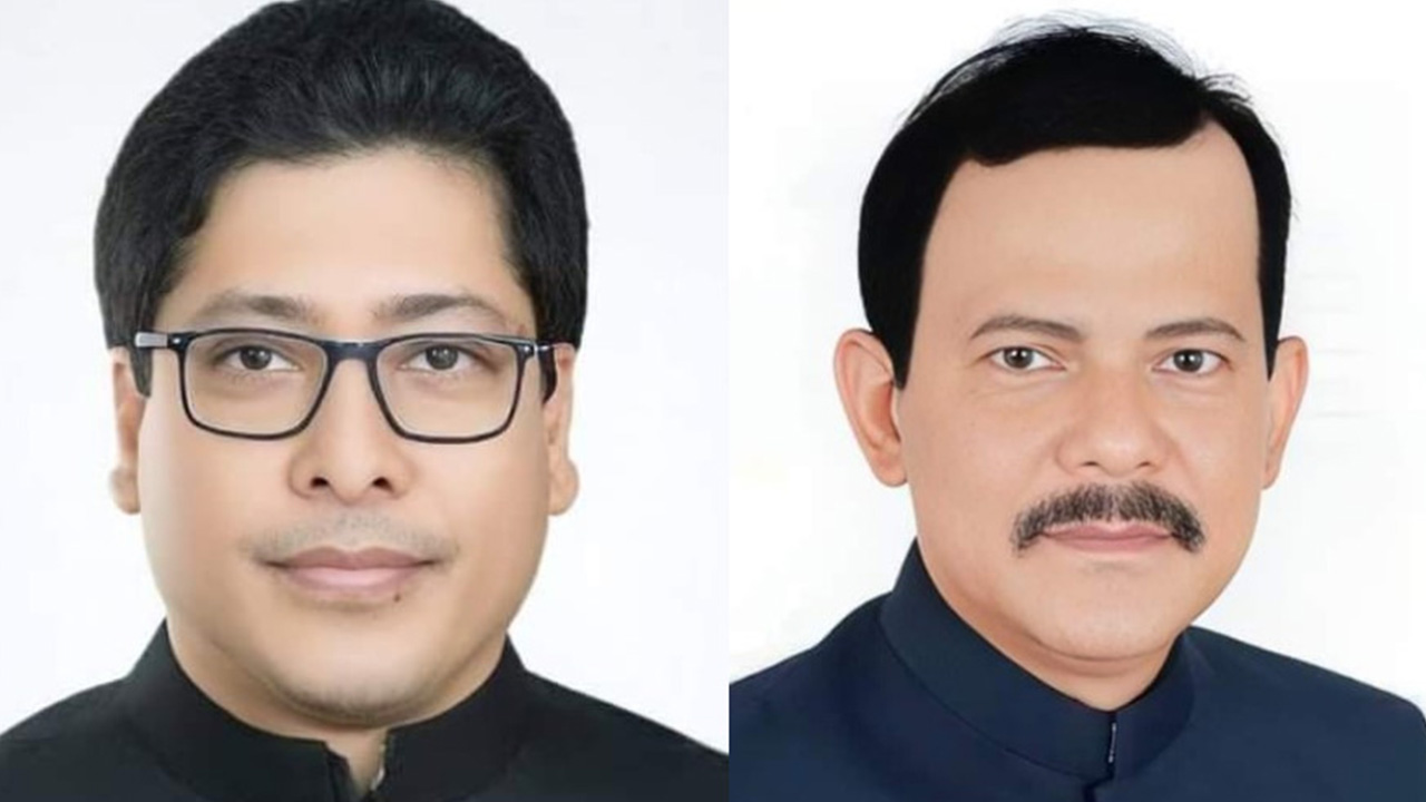 ফরহাদ হোসেন (বামে) ও ডা. এ এস এম নাজমুল হক সাগর (ডানে)। ছবি : কালবেলা