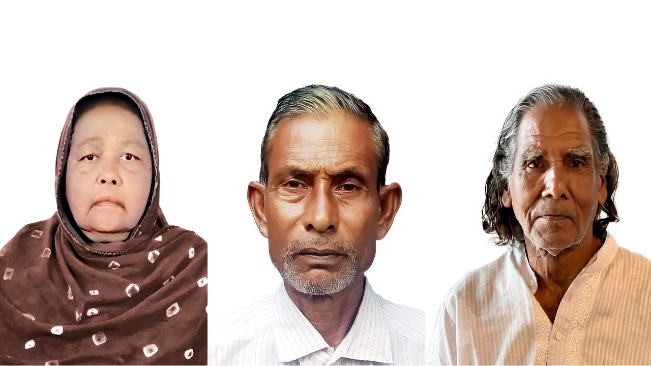মমতাজ বেগম, গিতেশ চন্দ্র দাস এবং গোপেন্দ্র নাথ চক্রবতী। ছবি : সংগৃহীত
