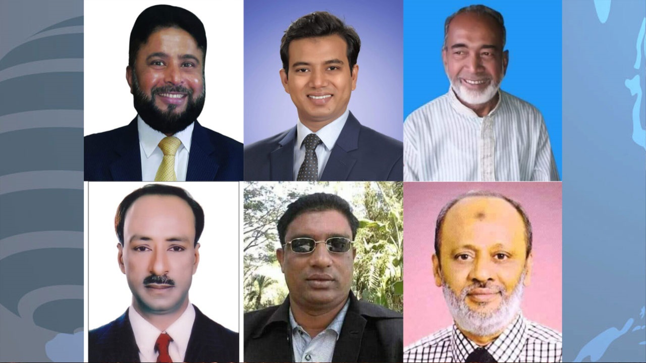 নোয়াখালীর ৬টি আসনে জাতীয় পার্টির মনোনয়ন প্রাপ্তরা। ছবি : কালবেলা