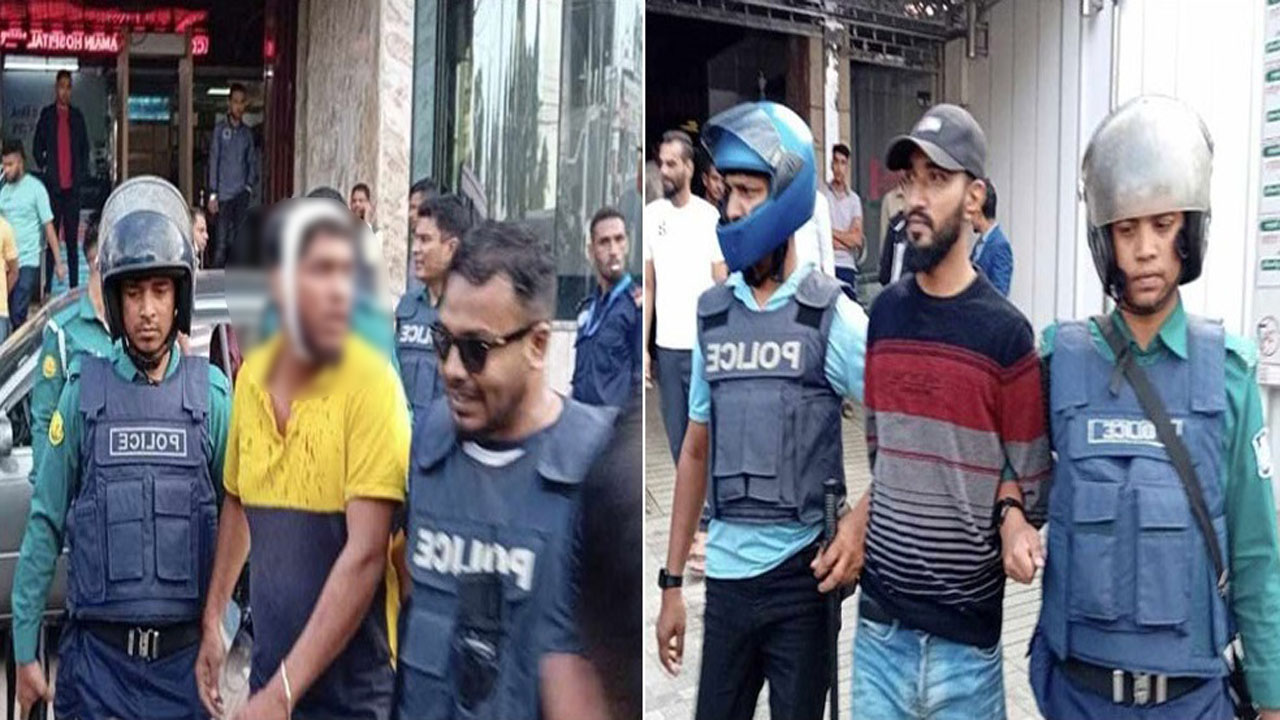 স্বেচ্ছাসেবক দলের আহ্বায়ক ও সদস্য সচিবসহ চার নেতাকর্মীকে আটক করে পুলিশ। ছবি : কালবেলা