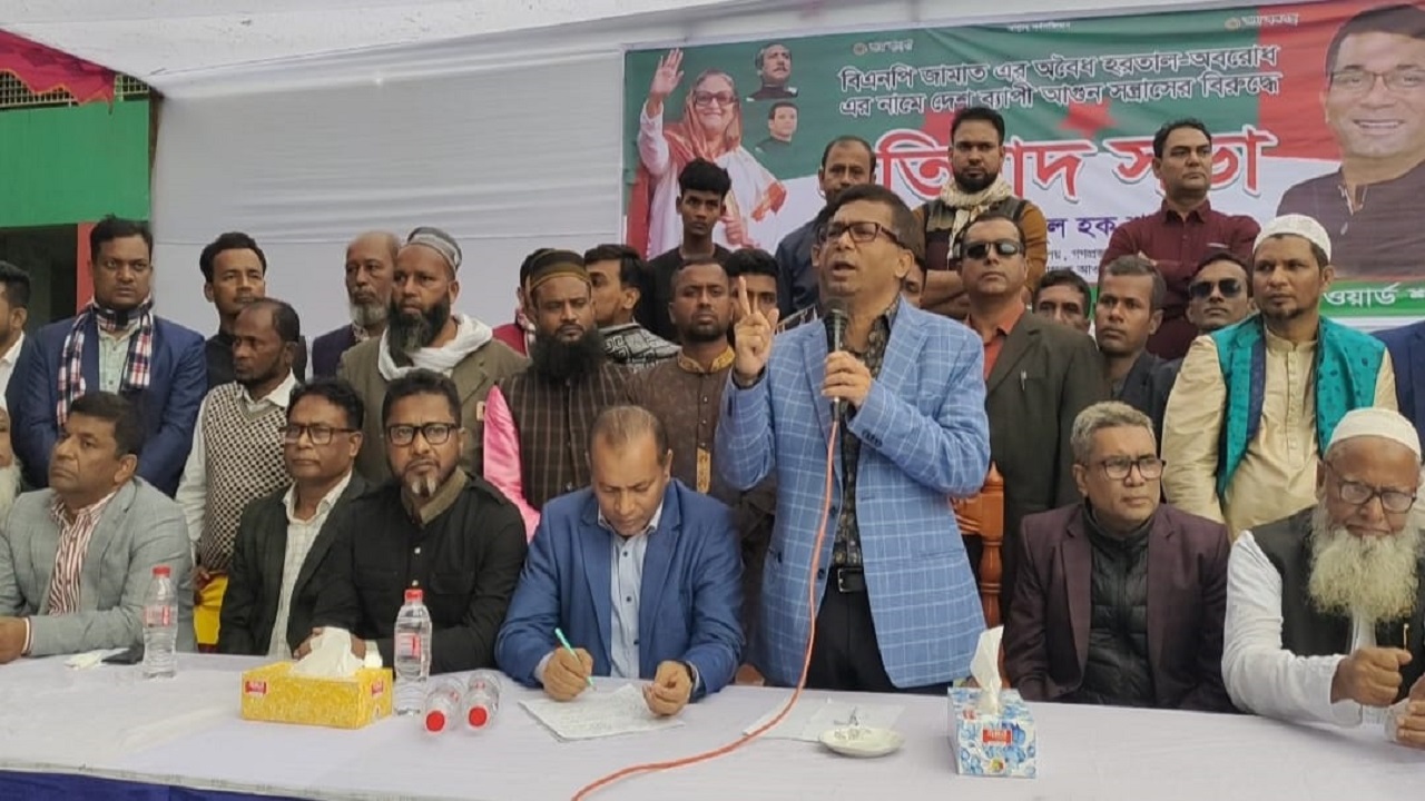 পানিসম্পদ উপমন্ত্রী ও আওয়ামী লীগের সাবেক সাংগঠনিক সম্পাদক এ কে এম এনামুল হক শামীম। ছবি : কালবেলা