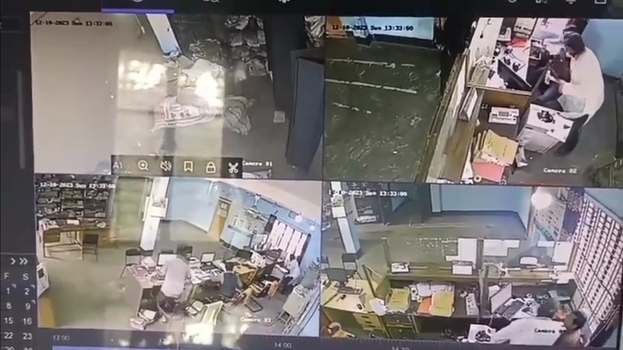 ঘটনার সিসিটিভি ফুটেজ। ছবি : কালবেলা