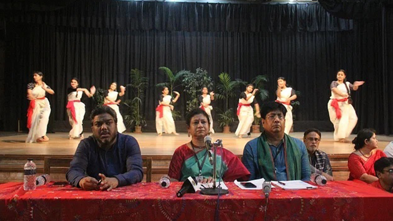 ছায়ানটের সংবাদ সম্মেলন। ছবি : সংগৃহীত