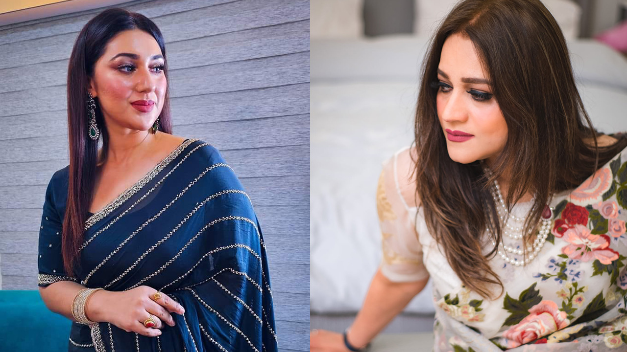 অপু বিশ্বাস ও ফারজানা মুন্নী। ছবি : সংগৃহীত