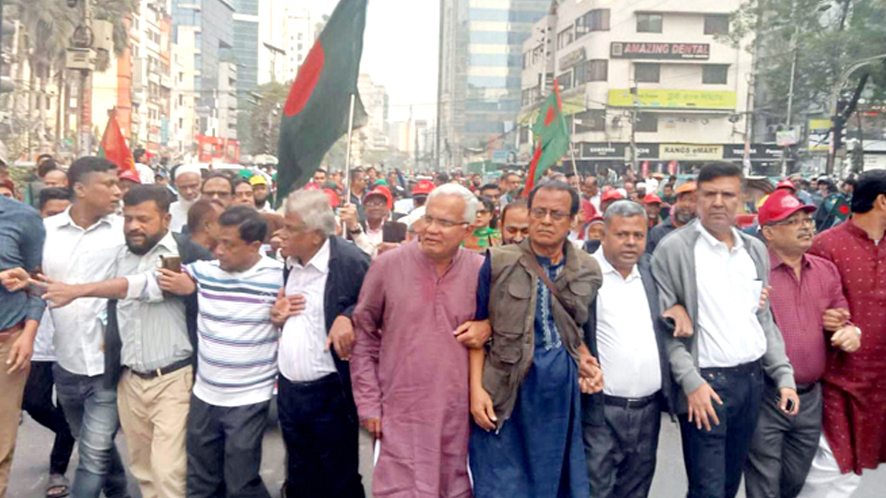বিএনপির বিজয় র‌্যালি। ছবি : সংগৃহীত