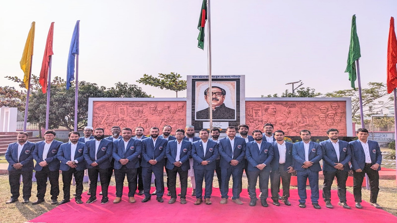 মজিদ জরিনা ফাউন্ডেশন স্কুল অ্যান্ড কলেজে ম্যুরালটির উদ্বোধন করা হয়। ছবি : কালবেলা